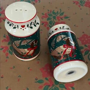 Festive Angel Salt and Pepper Shakers